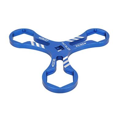 Imagem de SPYMINNPOO Chave de Cobertura de Ombro do Garfo Dianteiro Ferramenta Durável Tipo Y para Mountain Bike para XCR/XCT/XCM, Liga de Alumínio 6 Em 1 Abertura 24/26/27/28/30/32 Mm 4,8 pol. para