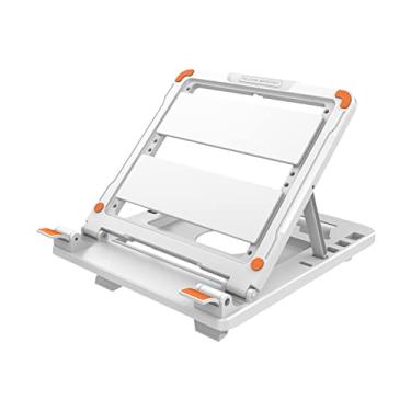 Imagem de Suporte para Laptop Plegável Ajustável em Altura Riser de Notebook Elevador Ergonômico Mesa Resfriamento Teclado Computador Tablet