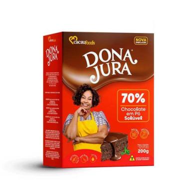 Imagem de Chocolate em Pó Solúvel 70% 200g Dona Jura - Cacau Foods