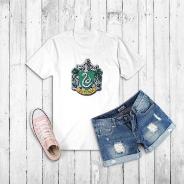Imagem de CAMISETA HP Brasões Harry Potter -  Hogwarts - KOUPES, G Baby look