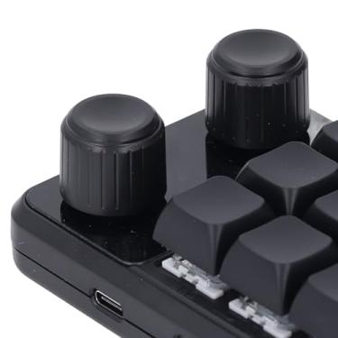 Imagem de 12 teclas teclado mecânico interruptor azul luz RGB botões duplos programáveis ​​sem fio Bluetooth 24G Type C Software macro personalizável para jogos escritório controle