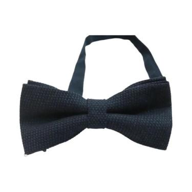 Imagem de Gravata Borboleta Clássica Em Cor Sólida Com Padrão Xadrez Para Homens