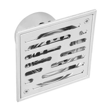 Imagem de aqxreight Coletor de Cabelo para Ralo de Piso de Aço Inoxidável para Chuveiro de Banheiro e Cozinha Odor e Prevenção Design Fácil Drenagem Rápida para áreas úmidas 150x150mm Calibre Grande