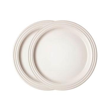 Imagem de Prato Raso 17 cm Branco Meringue 2 Peças Le Creuset