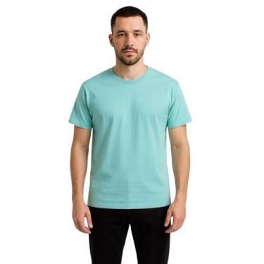 Imagem de Camiseta Básica Masculina 100% Algodão Lisa Premium Básica Casual Dia 