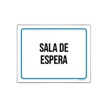 Imagem de Kit 3 Placas Ambiente Sinalização Setor Sala De Espera