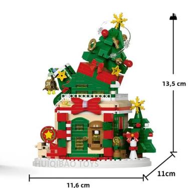 Imagem de Mini Árvore De Natal Para Crianças, Modelo De Casa Do Papai Noel, Bloc