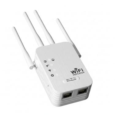 Imagem de Repetidor Wi-Fi com 4 Antenas de Alto Ganho, Roteador Sem Fio, Dual Band, 2 Portas Ethernet, Dissipação de Calor, Modelo G8