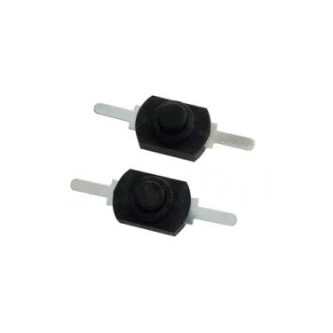 Imagem de 10/100/200 peças, 12 x 8 mm, 30 V, 1 A, liga/desliga, mini interruptor de botão para tocha elétrica 1208 jardas (preto, 100 peças)