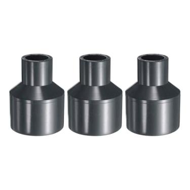 Imagem de HARFINGTON Acoplamento redutor de PVC 3 peças 1-1/4 x 1/5.1 cm acoplamento aumentador/redutor adaptador de encaixes de tubulação DWV redutor de duto para esgoto encanamento tubo de drenagem