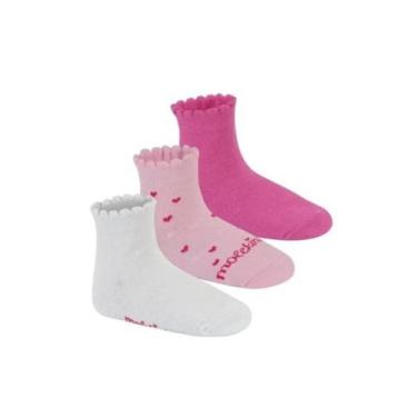 Imagem de Kit Com 3 Pares de Meia Cano Curto - Molekinha, 19-22