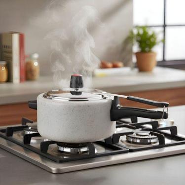 Imagem de Panela de Pressão Brinox Ceramic Life Vapt 3 Litros Antiaderente Cerâm