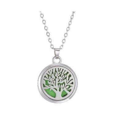 Imagem de Colar Difusor De Óleo Essencial Em Aço Inoxidável Para Mulheres, Pinge