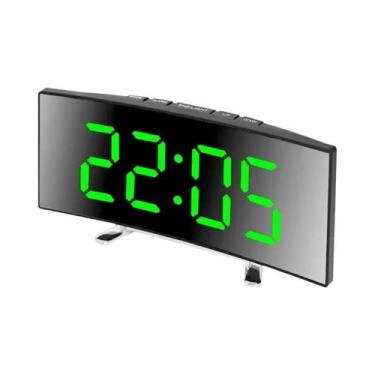 Imagem de Relógio Despertador Digital LED Silencioso Com Grande Display E Design