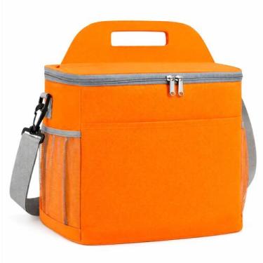 Imagem de Bolsa Térmica para Lanches, Frutas e Bebidas com Bolso Lateral e Zíper