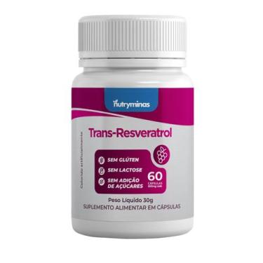 Imagem de TransResveratrol Nutryminas 60 Cápsulas  Suplemento Alimentar