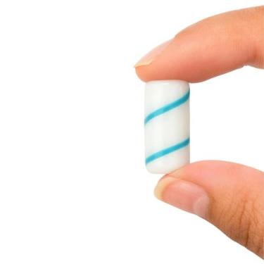 Imagem de Unidade Firma em Murano Lisa 22mm para Guias  Escolha Cor:Branco e Azu