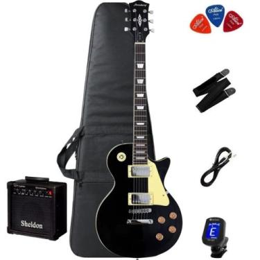 Imagem de Guitarra Strinberg LPS230 Preta + Capa + Correia + Afinador + Amplific