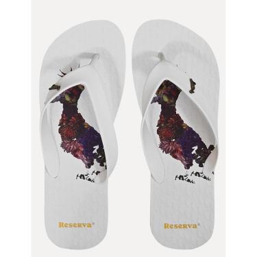 Imagem de Chinelo Reserva Masculino Pica-Pau Flores Branco-Masculino