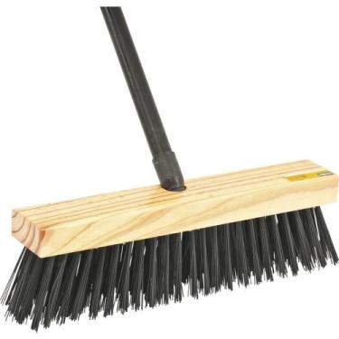 Imagem de Vassoura Tipo Gari, Cepa de Madeira, com 5 Fileiras, Vonder