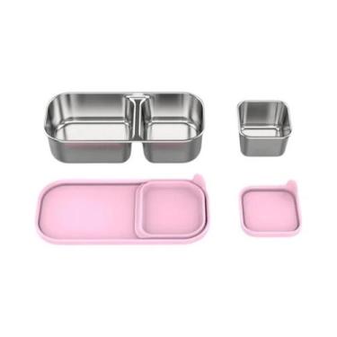 Imagem de Caixa De Almoço Bento De Aço Inoxidável À Prova De Vazamentos Para Cri