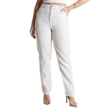 Imagem de Calça Linho Sawary Reta - 280336 34-Feminino