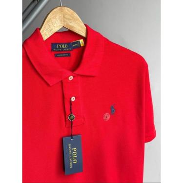 Imagem de Camisa Polo R L Classica Masculina Vermelha-Masculino
