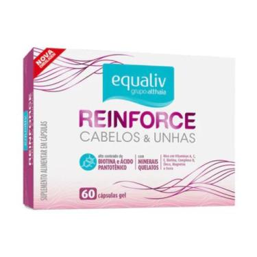 Imagem de Reinforce Cabelos e Unhas Equaliv 60 Cápsulas