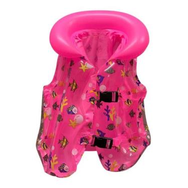 Imagem de Colete Infantil Piscina Boia Inflável Bebê Criança Proteção Tam.M - Su
