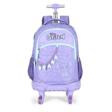 Imagem de Mochila Escolar de Rodas Stitch Disney Meninas Juvenil
