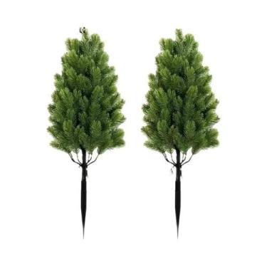 Imagem de Árvores De Natal Artificiais Realistas Com Agulhas De Pinheiro, 2 Peça