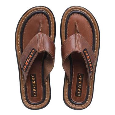 Imagem de Chinelo De Couro Resistente e Duradouro Super Barato - Cabicera - CBA,