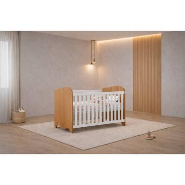 Imagem de Berço com colchão que vira Cama Ninho- MobiBaby
