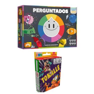 Imagem de Kit Jogos de Tabuleiro e Cartas Perguntados Copag e Tomalle Cooper Fun