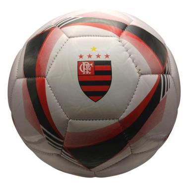 Imagem de Bola De Futebol Flamengo Em material sintético Tamanho 5 Mengão
