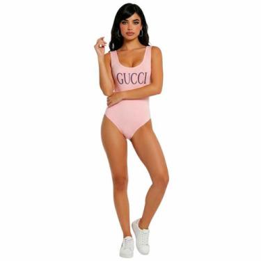 Imagem de Body Rosa Adulto Feminino - Genérico