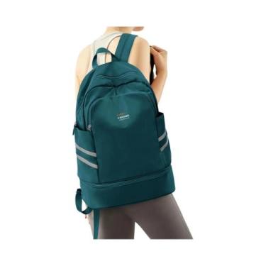 Imagem de Mochila De Viagem Impermeável Feminina Com Compartimento Para Calçados
