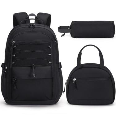 Imagem de Mochila infantil Fimibuke para meninas impermeável com lancheira e can