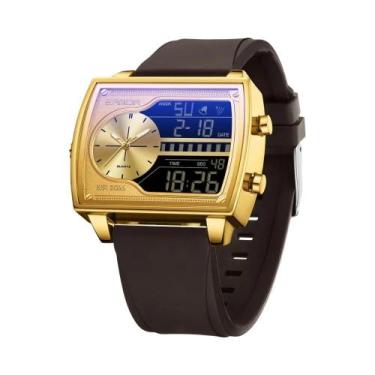 Imagem de Relógio Masculino À Prova D'água Com Display Duplo LED Digital De Quar