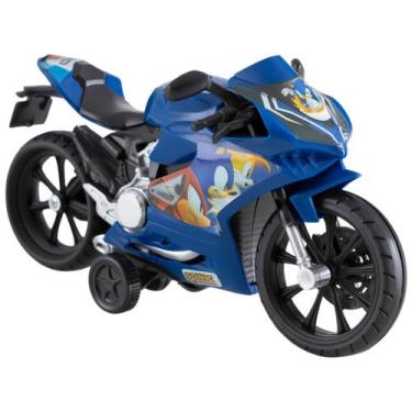 Imagem de Moto de Brinquedo Sonic The Hedgehog Fricção  - Candide, Azul