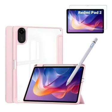 Imagem de Kit Capa + Película + Caneta Stylus Para Tablet Xiaomi Redmi Pad 2 11 