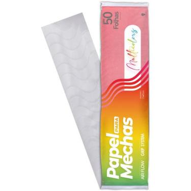 Imagem de Papel para Mechas Multicolors Vermelho 11x47 50fls 56g