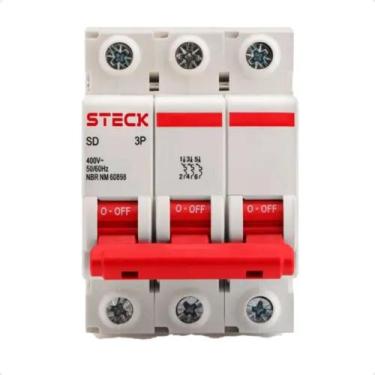 Imagem de Disjuntor Steck Din Tripolar 125A Curva C