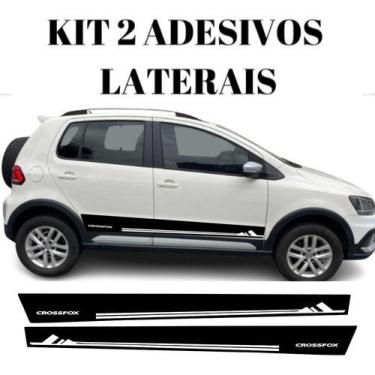 Imagem de Kit 2 Adesivo Lateral Carro Compatível Crossfox Volkswagen - onl