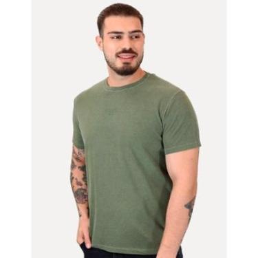 Imagem de Camiseta Guess Masculina Rubber Est.1981 Stoned Verde Militar M221RTSKP02A GDPT-Masculino