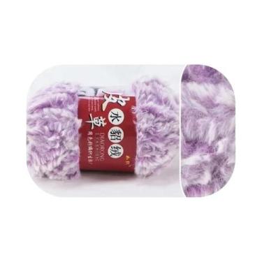 Imagem de Cachecol De Pelúcia Imitação De Pele De Mink, 100g, Fio De Linha Semi 