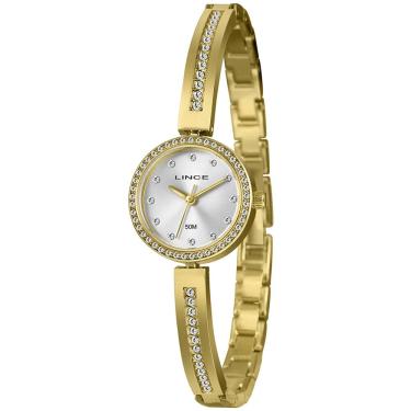Imagem de Relógio LINCE feminino dourado prateado LRGH294L23 S1KX