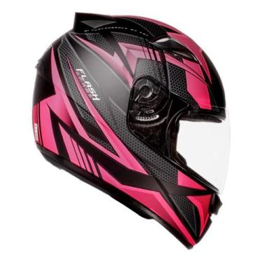 Imagem de Capacete Feminino Ebf Spark New Spark Flash Rosa Fosco Moto, Rosa Fosc