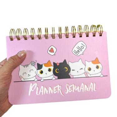 Imagem de Planner Semanal Não Datado Espiral - Permanente - Patinha de Gato  Gat