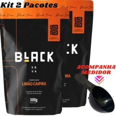 Imagem de Kit Com 2 Erva Mate Tereré 500g Black Erva Chá de Qualidade Premium Er